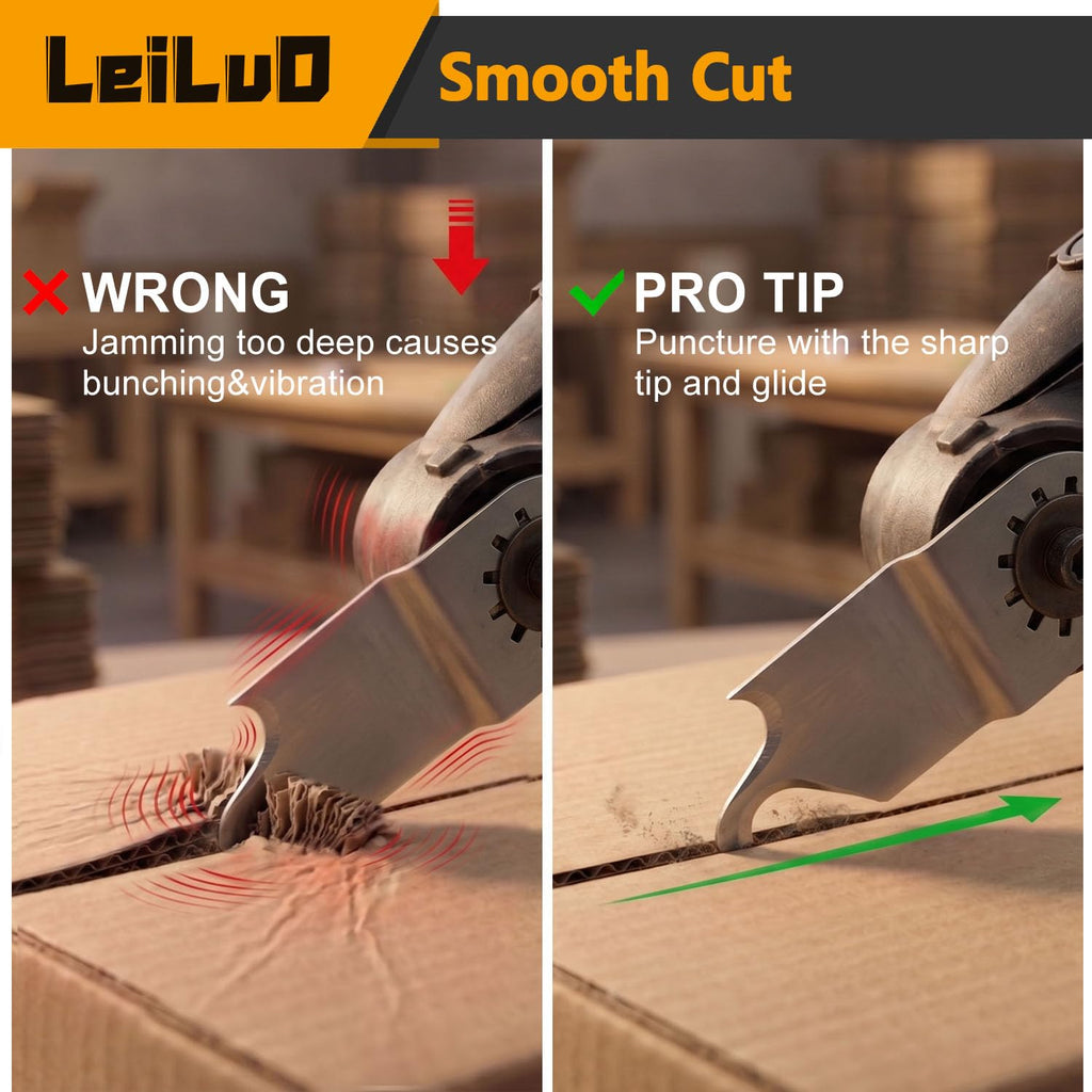 LEILUO 32Pcs Oscillating Tool Blades Wood Metal Multitool Blades Set