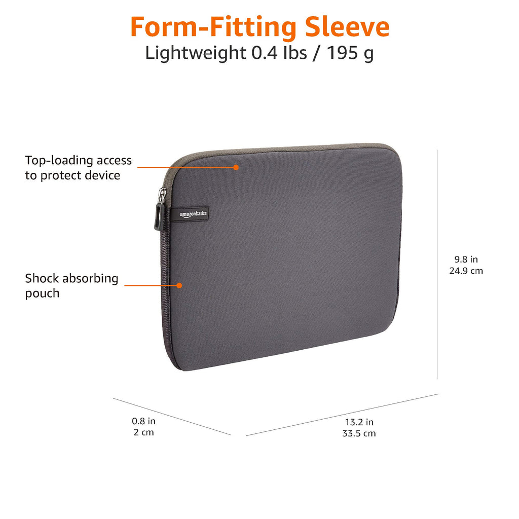 Amazon Basics 29.5 cm Laptop Sleeve Case in Black
