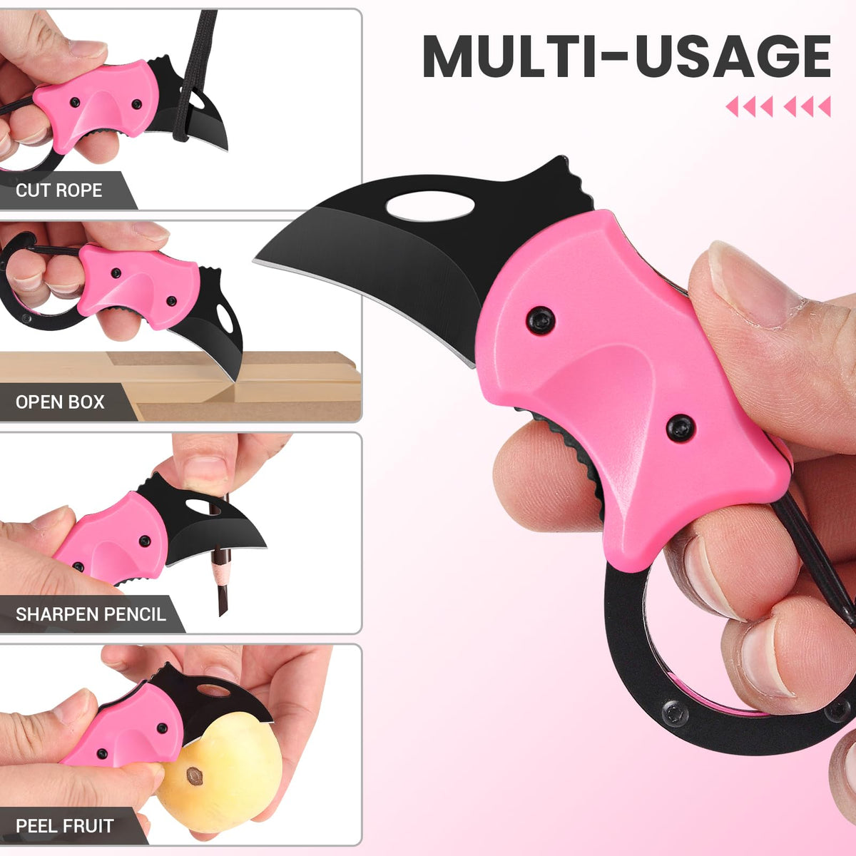 FUNBRO Small Pocket Knife, Cool Box Cutter with 1.34 Inch Sharp Blade