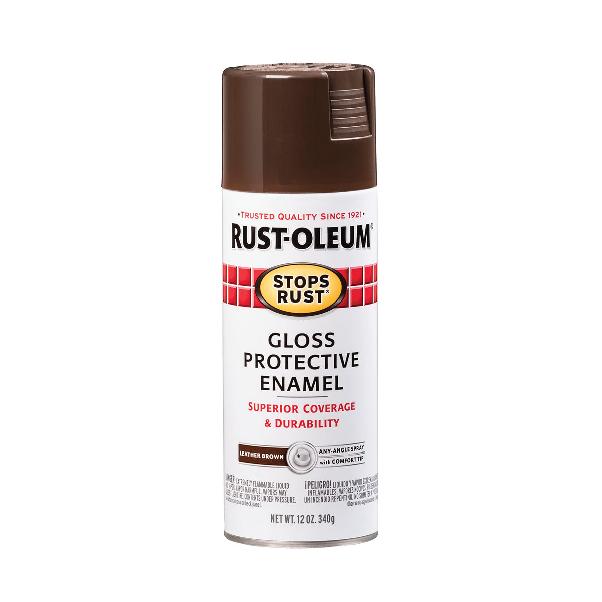 Rust-Oleum 7776830 Stops Rust Spray Paint, 12 oz, Flat Black