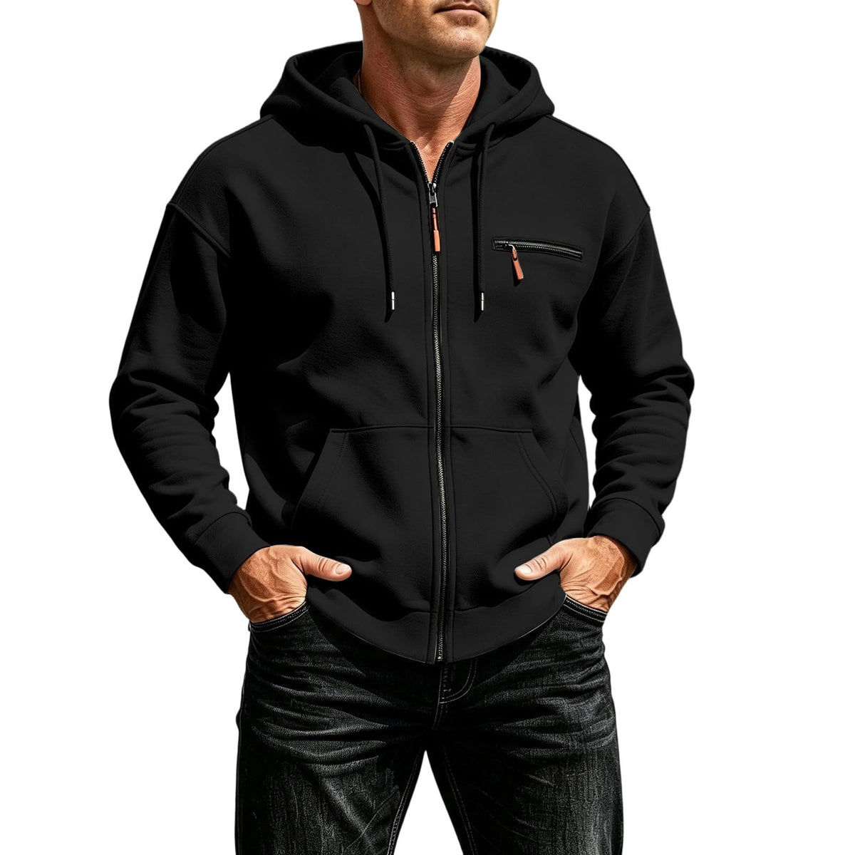 Hoodies for Men Uk Oversized Pullover Hoodie Casual Sweatshirts Slim Fit Jacket with Drawstring Hood and Pocket Streetwear Hoody Top Winter Jumper