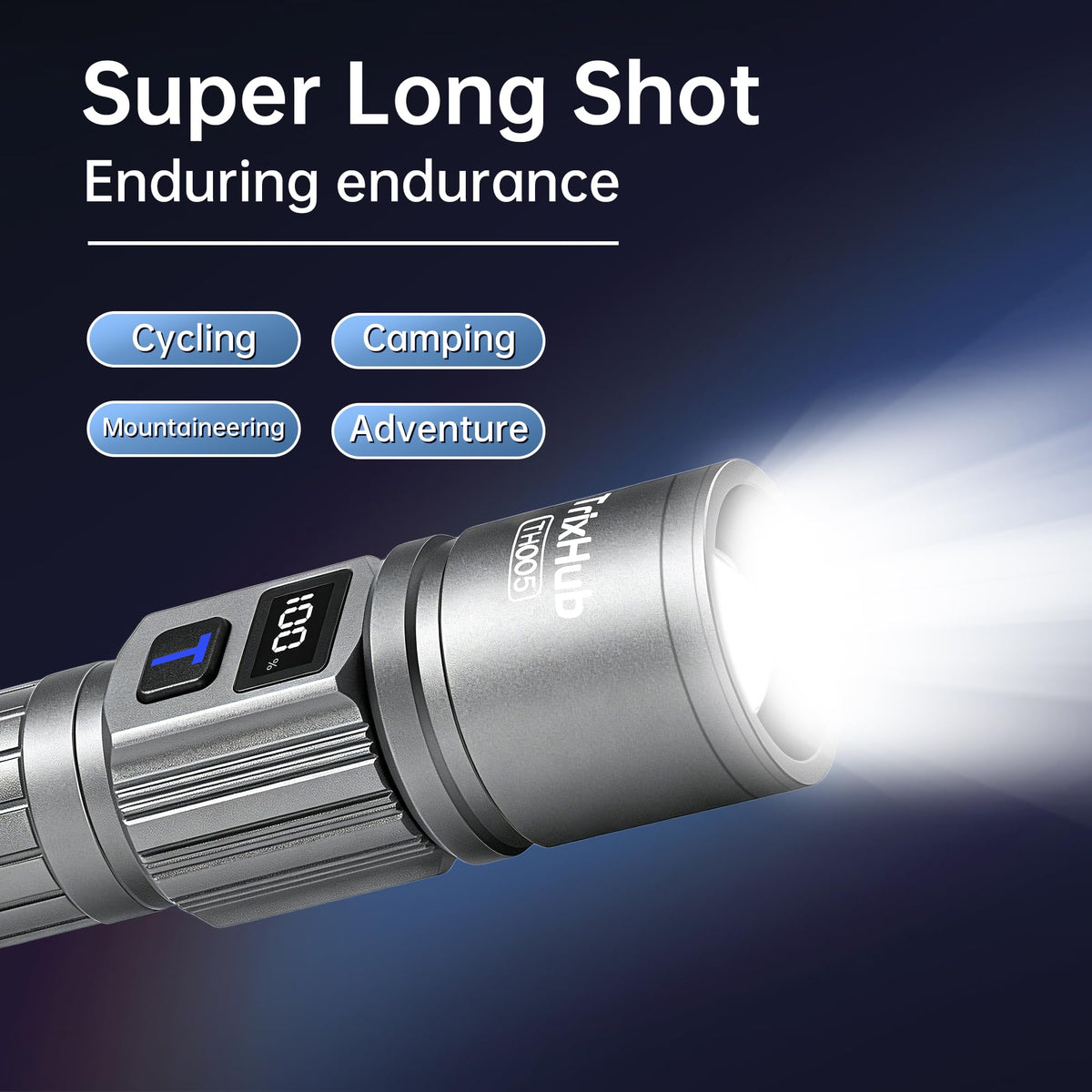TrixHub Rechargeable Flashlights 2 Pack Super Bright High Lumens Flashlight