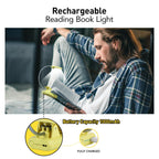 VAVOFO Rechargeable Reading Light, Clip on Book Light for Reading in Bed