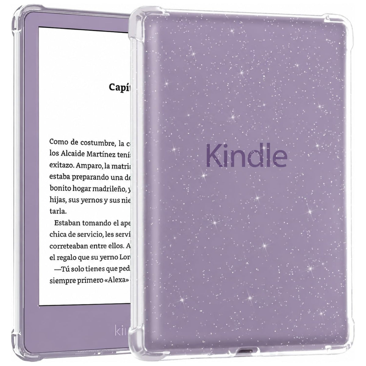 CoBak Clear Case for 6" Kindle 11th Generation 2024 and 2022 - Ultra-Slim Soft TPU Transparent Cover with Hand Strap, Lightweight & Durable Protection, Rose Gold