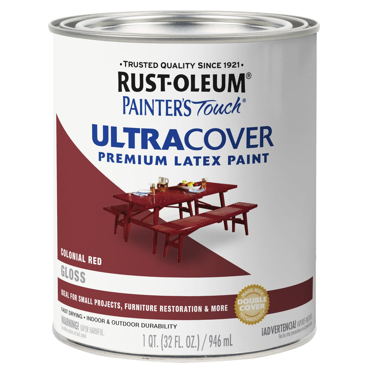 Rust-Oleum Painter's Touch Latex Brush-On Paint, Flat Black