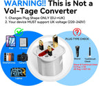 VGUARD European to UK Plug Adaptor, BS8546 Certified EU to UK Adapter