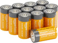 Amazon Basics 12-Pack C Batteries Alkaline 1.5V, 5-Year Shelf Life
