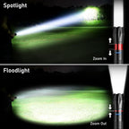 Blukar LED Torch Rechargeable, 2000L Super Bright Flashlight with 5 Modes