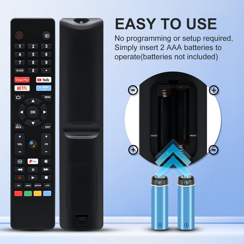 Replacement Voice Remote Control for Google Chromecast 4k Snow Streaming Media Player,Remote for Chromecast with Google TV HD/4K,Voice Remote Controls Replacement(Remote Control Only)