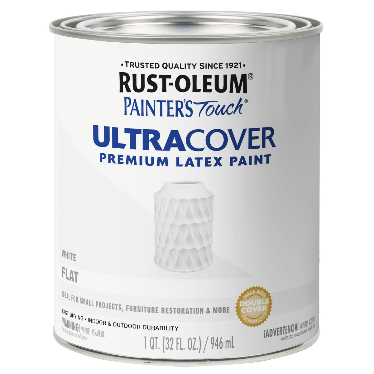 Rust-Oleum Painter's Touch Latex Brush-On Paint, Flat Black