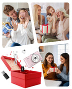 Digital Camera 4K 64MP Portable Vlogging Camera with 32GB SD Card
