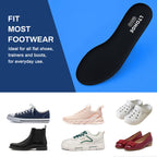 Memory Foam Insoles for Men and Women, Cushioned Shoe Insoles for Running Shoes, Trainers, Work Boots and Walking Shoes, Shock Absorbing Foot Pain Relief Comfort Inner Soles UK Size 3 to 12