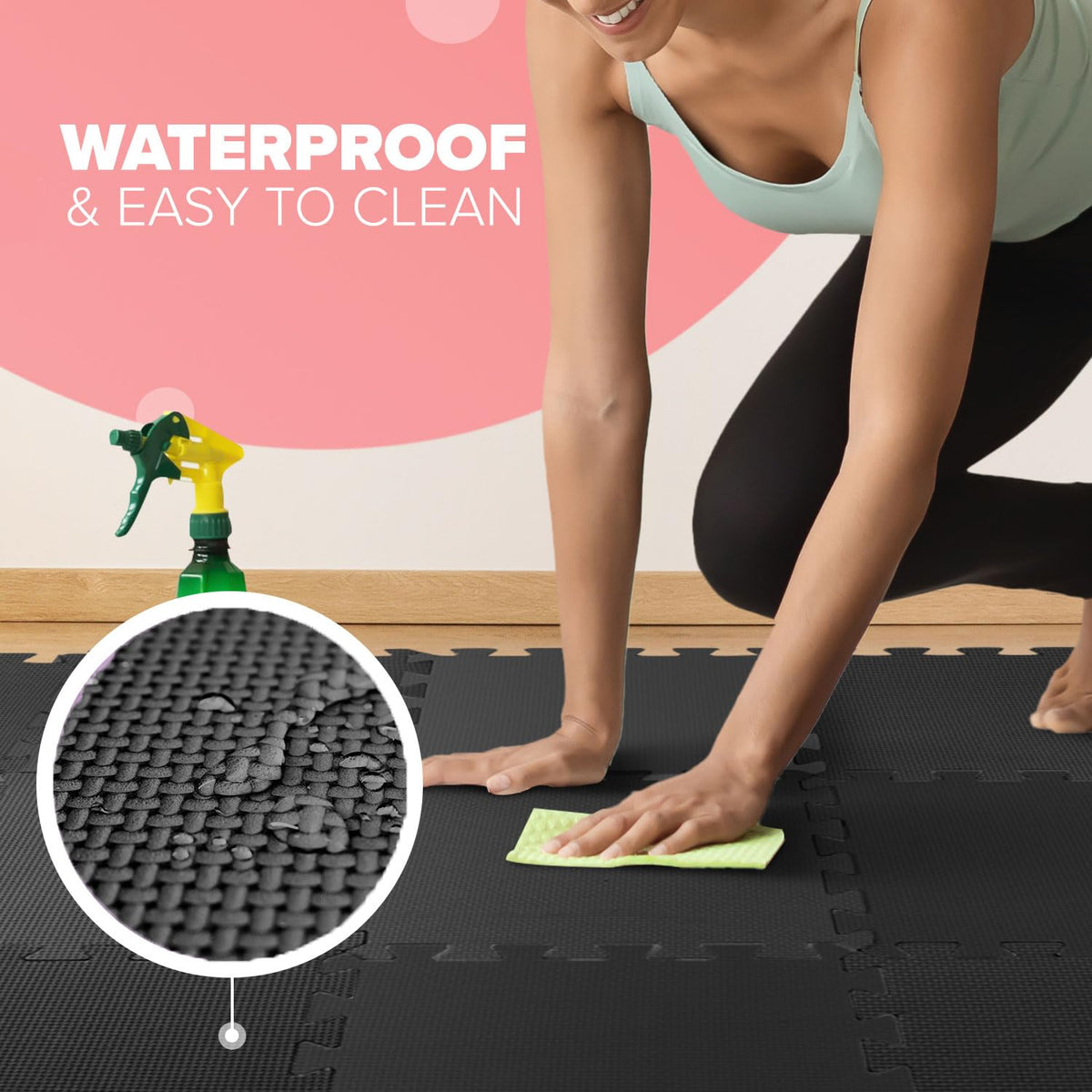 kidoola Foam Baby Play Mat (29x29cm) – Thick & Soft EVA Foam Interlocking Floor Tile Matting for Children – Large Multi Colour, Safe & Comfortable 7mm Thick Play Flooring (27pc)