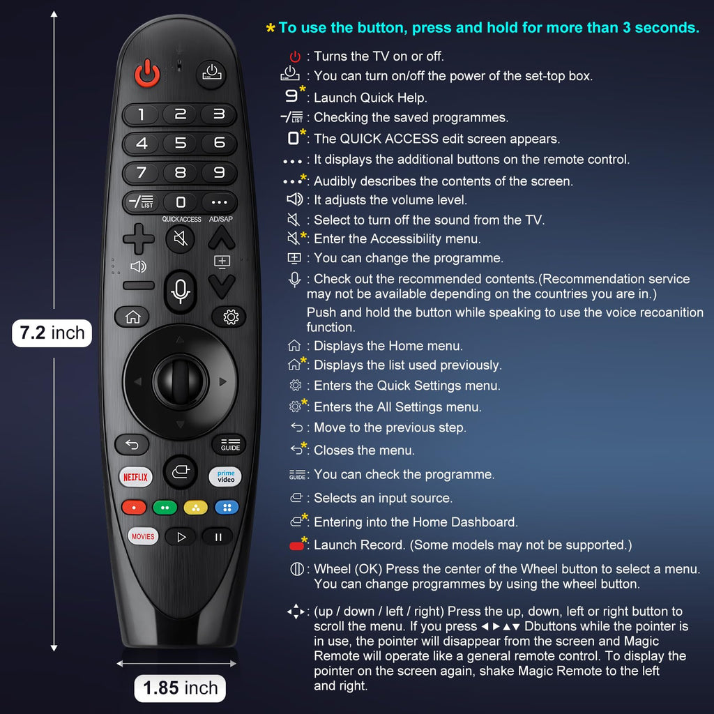 Universal TV Remote for Hisense-Smart-TV-Remote-Control-Replacement