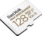 SANDISK MAX Endurance microSD Card + Adapter 128GB