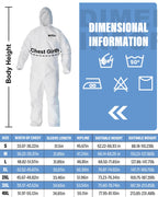 Hazmat Suits & Disposable overalls| Multiple Specifications Options & Full Body Protective | Suit for painting & Cleaning