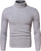 Men's Thermal Turtle Neck Top Long Sleeve Turtleneck Shirts Basic Undershirt Baselayer Pullover for Winter