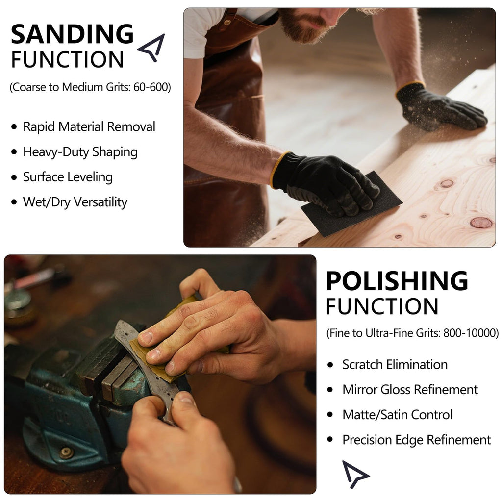 Sandpaper 600 Grit, Wet Dry Sand Paper 9 x 11 Inch