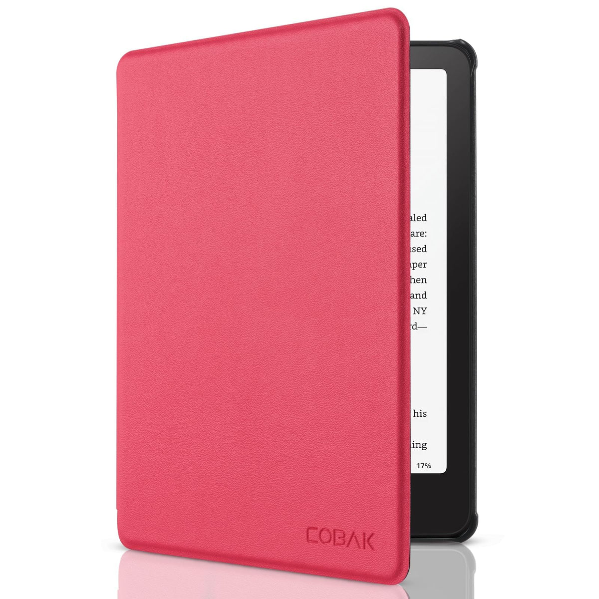 CoBak Case for 6" Kindle 11th Generation 2024 and 2022, Premium PU Leather Smart Cover with Auto Sleep/Wake for Kindle, Black