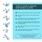 Surgicals Powder Free Nitrile Gloves, Food Grade, Hand Disposable Gloves - 100 Count - Blue (100, Large)