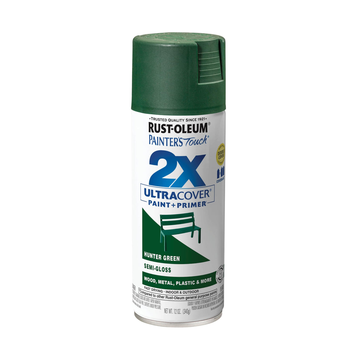 Rust-Oleum 334023-6PK Painter's Touch 2X Ultra Cover Spray Paint, 12 oz, Gloss Almond, 6 Pack