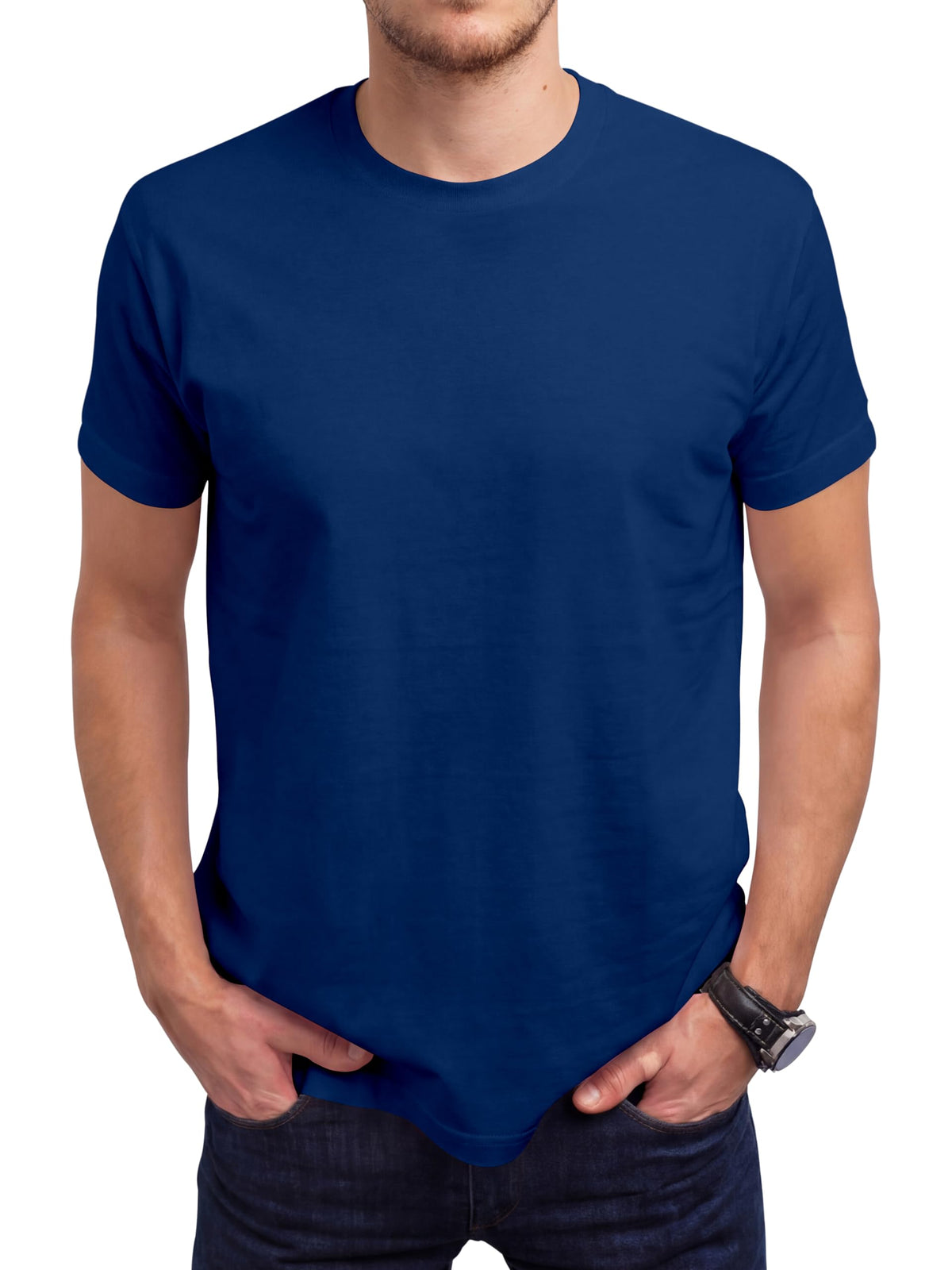 Love My Fashions Mens Plain T Shirt Crew Neck & Short Sleeve Cotton Tops for Men