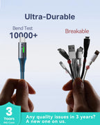 INIU USB C Charger Cable, [2m] USB A to USB C Charging Cable 3.1A