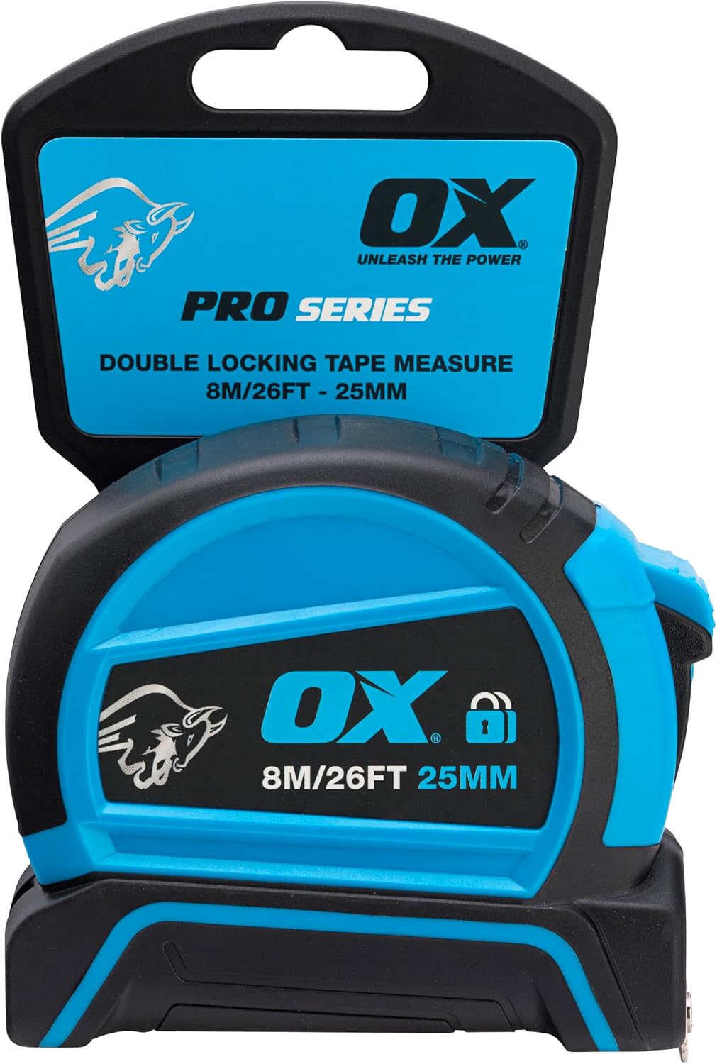OX Pro Dual Auto Lock Tape Measure 5m, Magnetic Hook, Metric & Imperial