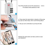 Diyife TSA Approved Luggage Locks with Flexible Steel Cable, Easy to Set up