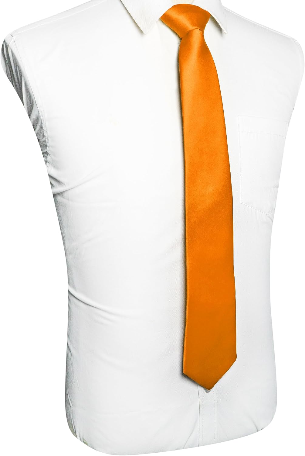 RBOCOTT Solid Color Tie Mens Necktie for Business and Wedding Party