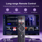 Replacement TCL TV Remote Control RC802N for TCL Android & LCD LED 4K Smart TVs: 32DS520, 40S6000FS, 49S6000FS, 49DP600, F43S5916, 50DP600, H32S5916, U49P6016, U55P6006 – No Setup Required