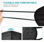 LEMENT 50pcs KN95 Face Mask Black 5-Layer Filter≥95% Cup Dust Safety Masks