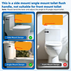 Hibbent Universal Metal Front Mount Toilet Handle Replacement Kit