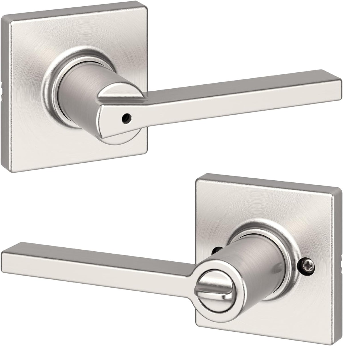 Kwikset Casey Privacy Door Lever with Lock, Matte Black