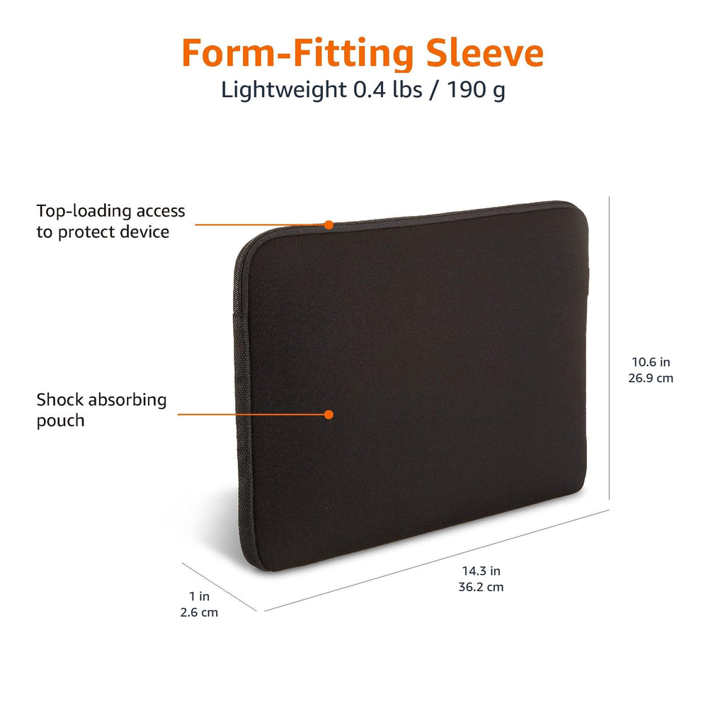 Amazon Basics 29.5 cm Laptop Sleeve Case in Black