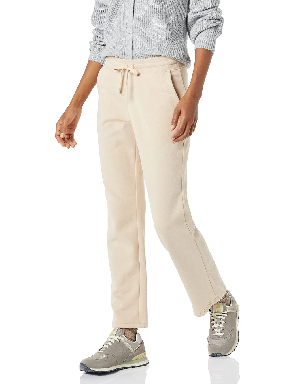 Amazon Essentials Women's Straight Leg Sweatpants with Drawstring for Women, Fleece