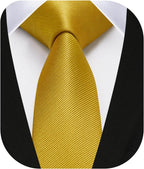 HISDERN Skinny Tie Solid Color 6cm Slim Ties for Men Wedding Classic Formal Business Necktie