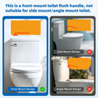 Hibbent Universal Metal Front Mount Toilet Handle Replacement Kit