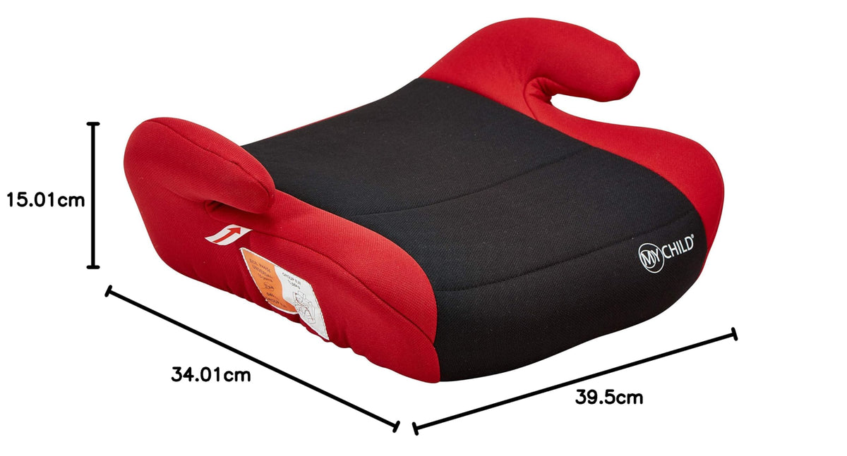 MyChild Brundle Group 2/3 Booster Car Seat Black., Backless Booster Seat. Lightweight 700g. From 15kg to 36kg Approx. 4 - 12 Years