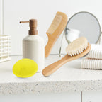 Baby Hair Brush with Wooden Handle and Super Soft Goat Bristles for Newborns, Infant, Toddlers, Kids