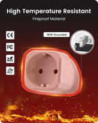 LENCENT 2 Pack EU to UK Plug Adapter