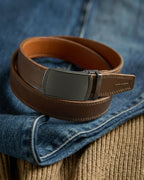 CHAOREN Belts for Men, 1 3/8" Ratchet Mens Belt Leather for Jeans, Dress