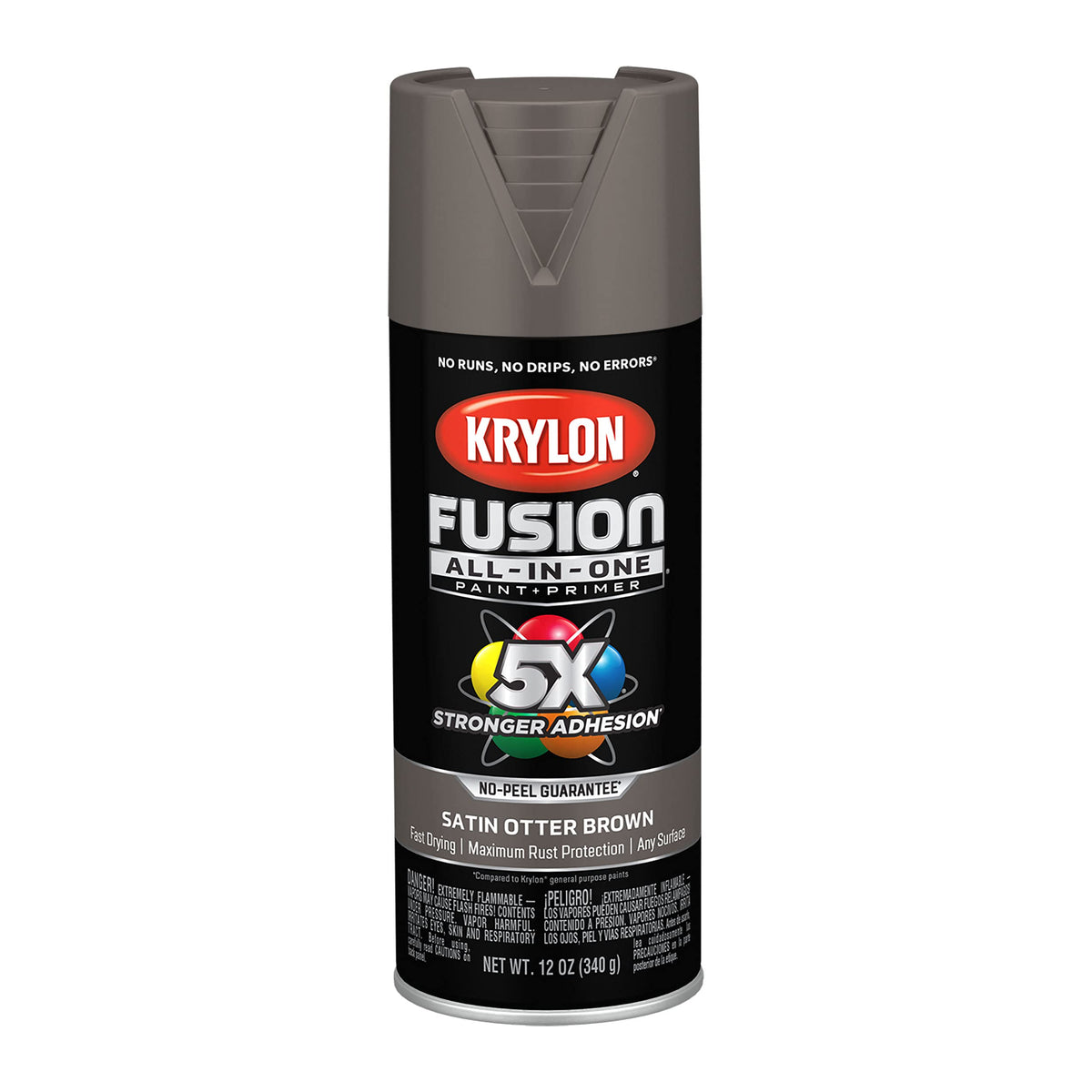 Krylon Fusion All-In-One, Metallic, Black Stainless Steel, 12 oz