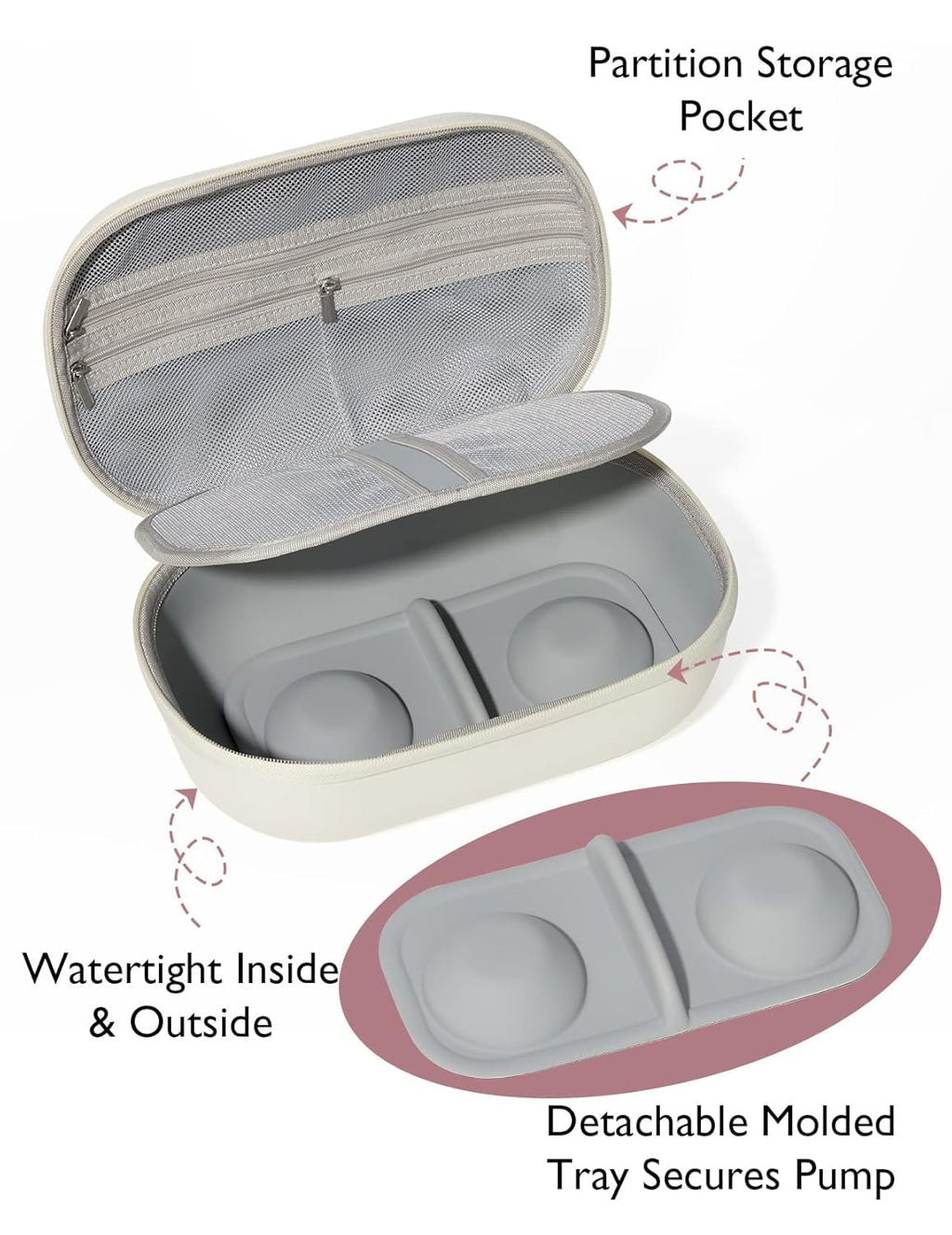 Momcozy M5 Smart Wearable Breast Pump, Double Pack, Gray