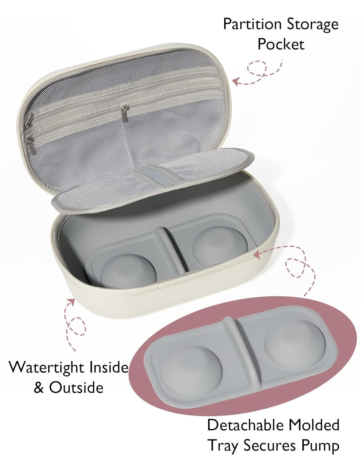 Momcozy M5 Smart Wearable Breast Pump, Double Pack, Gray