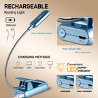 VAVOFO Rechargeable Reading Light, Clip on Book Light for Reading in Bed