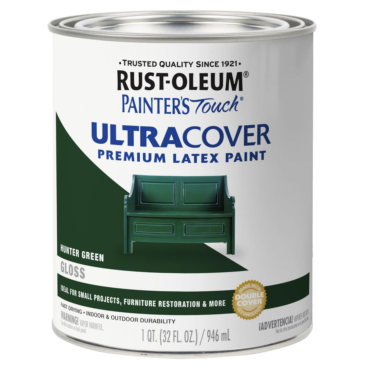 Rust-Oleum Painter's Touch Latex Brush-On Paint, Flat Black