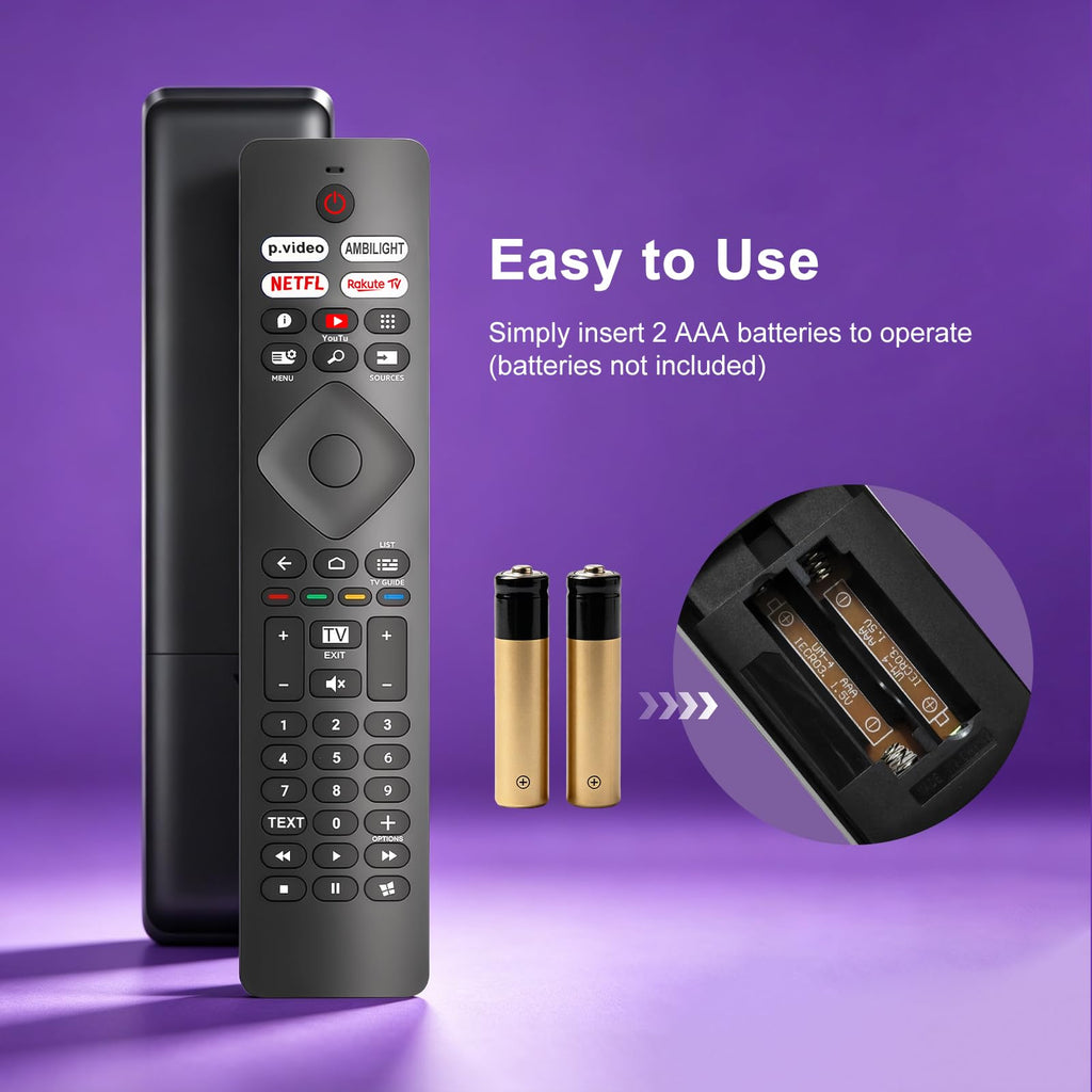 Replacement TCL TV Remote Control RC802N for TCL Android & LCD LED 4K Smart TVs: 32DS520, 40S6000FS, 49S6000FS, 49DP600, F43S5916, 50DP600, H32S5916, U49P6016, U55P6006 – No Setup Required