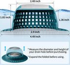 Aluvor Shower Drain Hair Catcher Bathtub Drain Cover Sink Drain Protector
