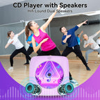 CD Player Portable: Kegaudio CD Players for Home with Speakers Bluetooth